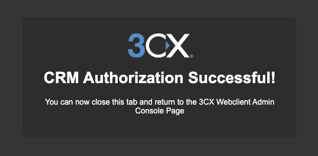 Authorize the connection in the 3CX interface